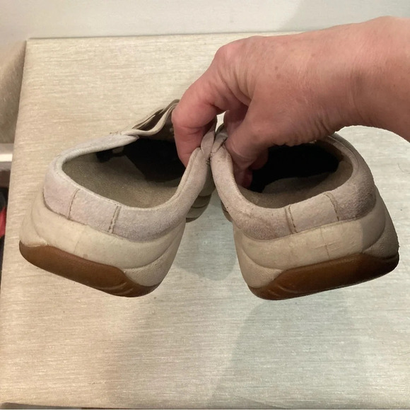 MERRELL Sz 7 Primo Weave Slip On Leather Grip Soles Comfort Sandals Shoes - Picture 6 of 11